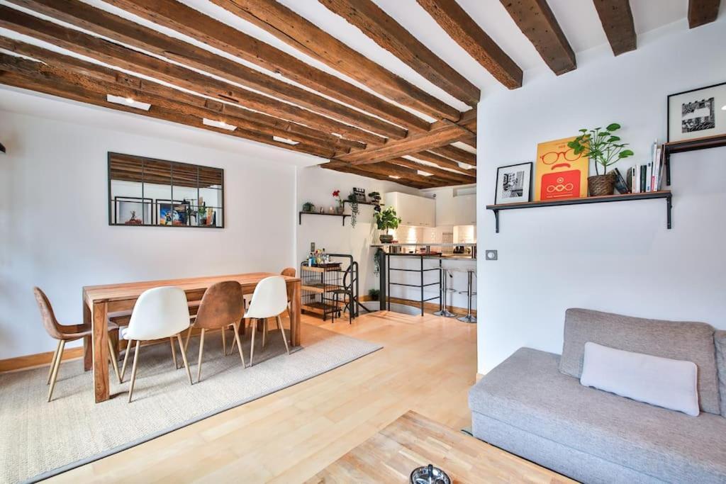 Typical Parisian Duplex#4Pers#Le Marais Apartment Exterior photo