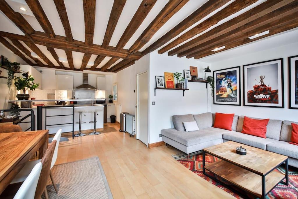 Typical Parisian Duplex#4Pers#Le Marais Apartment Exterior photo